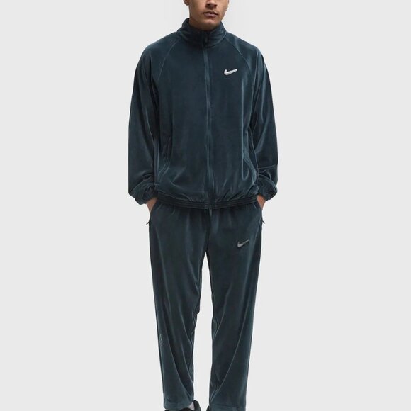Nike x NOCTA Swarovski Velour Track Jacket Armory Navy DV3734-454 Men Size M NEW - Picture 14 of 16